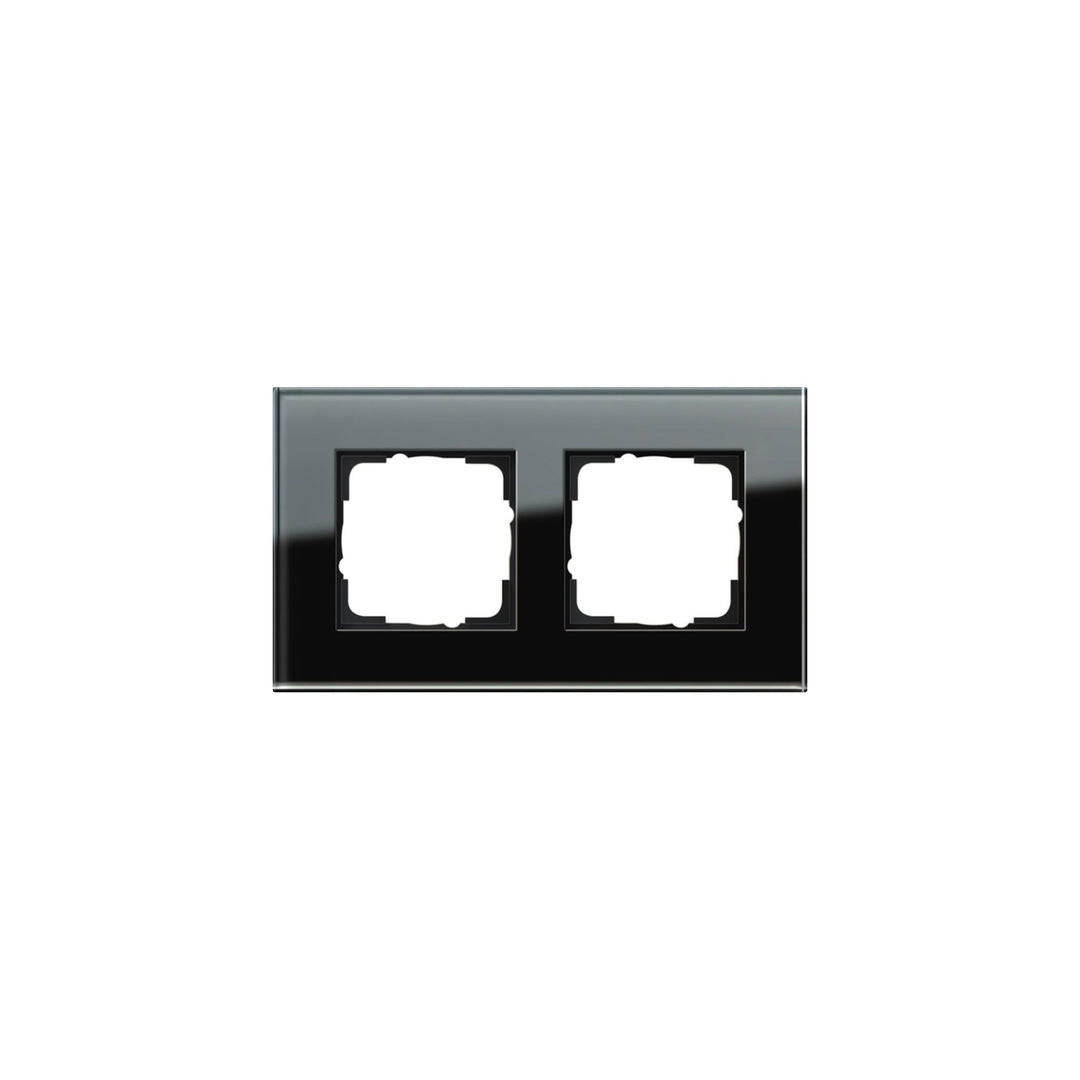 Gira 021205 021205 Rahmen 2-fach Esprit Glas, schwarz 2fach, 2fach