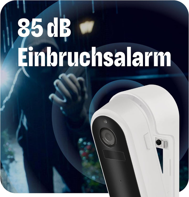 OMAJIN by Netatmo, Smarte Videotürklingel, 2 K, schnurlos, Batterien, Gong inbegriffen, Bewegungs-/P