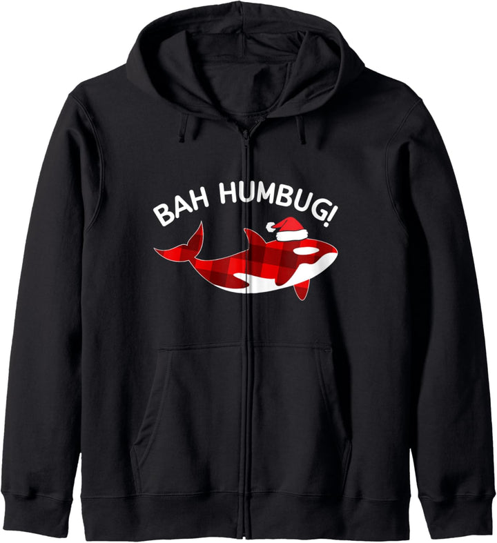 Lustiger Orca-Wal, Weihnachten weihnachtsbaum-Kleidung Kapuzenjacke