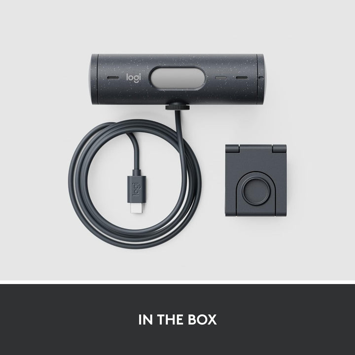 Logitech Brio 500 Full HD Webcam mit automatischer Lichtkorrektur, Show-Modus, Dual-Rauschunterdrück