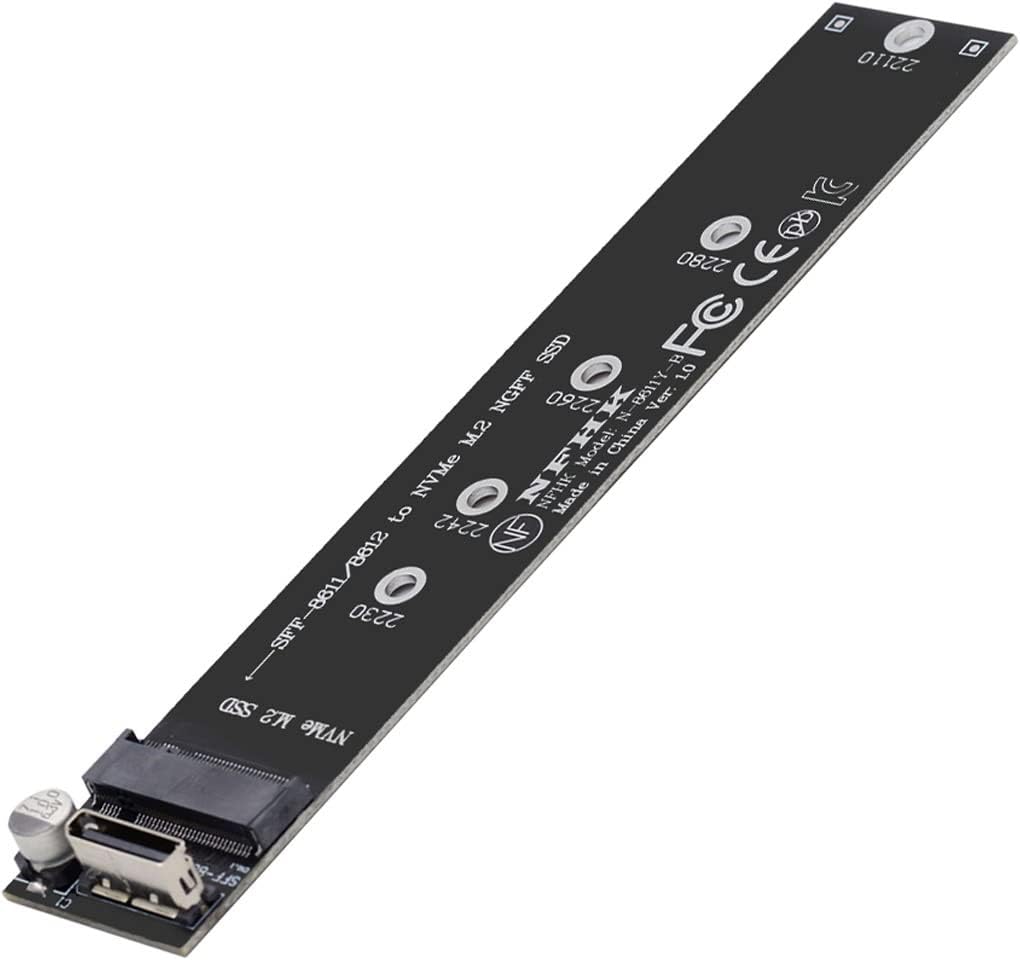 NFHK Oculink SFF-8612 SFF-8611 auf M.2 Kit NGFF M-Key auf NVME PCIe SSD 2280 22110mm Adapter für Mai