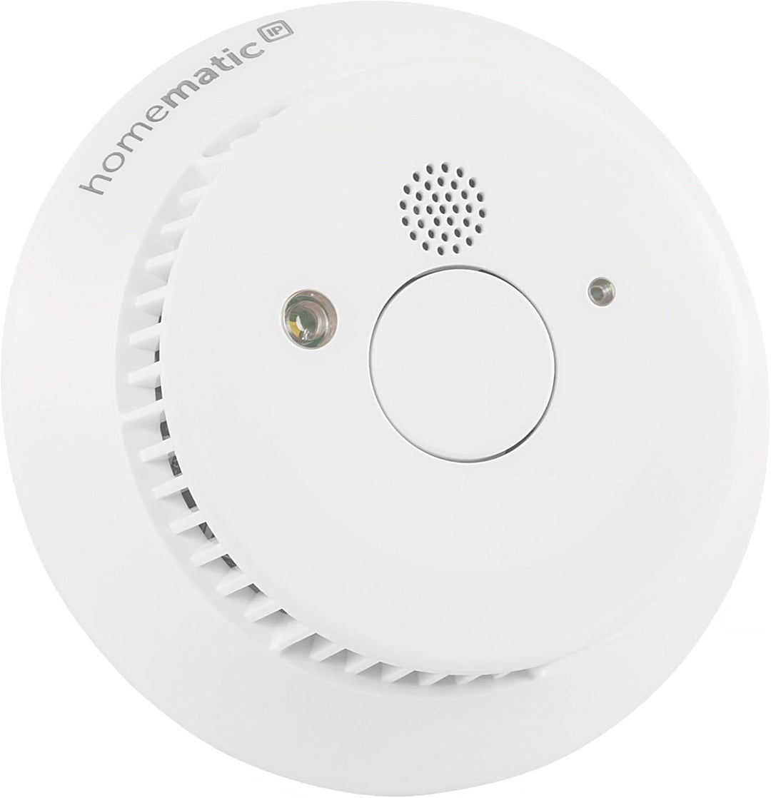 Homematic IP Smart Home 3er-Set Rauchwarnmelder mit Q-Label, Rauchmelder alarmiert lokal über die Si