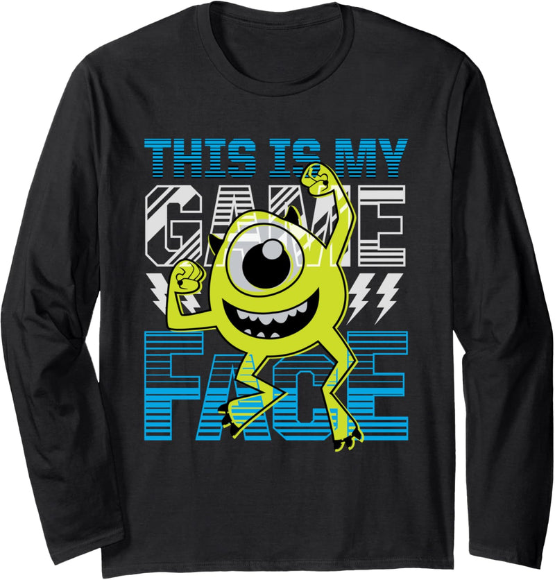 Disney PIXAR Monsters Inc. Mike Wazowski Game Face Langarmshirt