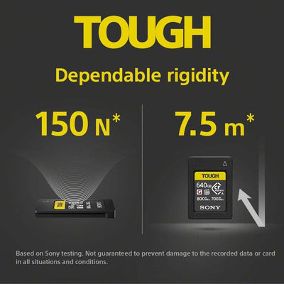 Sony VPG400 Tough CFexpress Hochgeschwindigkeits-Speicherkarte, Klasse G, 640 GB, Typ A (800 MB/s Le