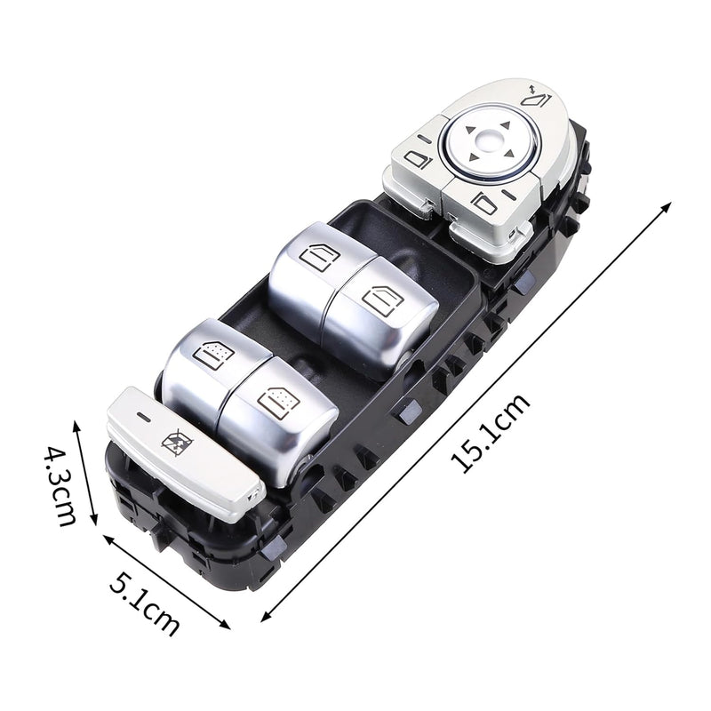 Fensterheber Schalter Fensterheber Tasten Silber 2139054803 für E Klasse W213 Vorne Links