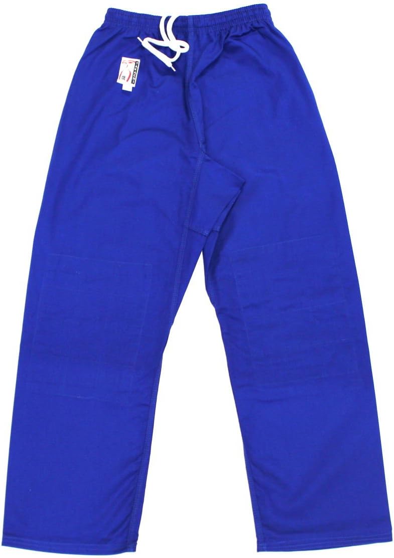 S.B.J - Sportland Baumwollhose/Kampfsporthose/Judohose blau mit Knieverstärkung 200 Blau, 200 Blau