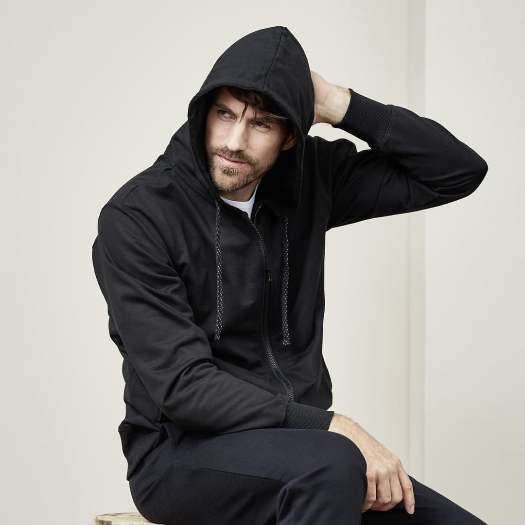 Living Crafts - CAMERON | Kapuzenjacke Herren-100% Baumwolle (Bio) -Sweatshirt mit durchgehendem Rei