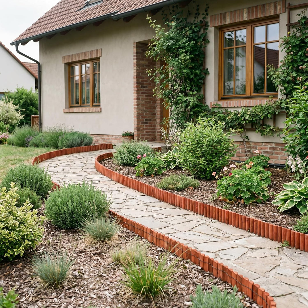 JonesHouseDeco Mit Naturfichtenholz Versehener Holzzaun, Geeignet Für Garten-Holzkanten Im Freien Ro