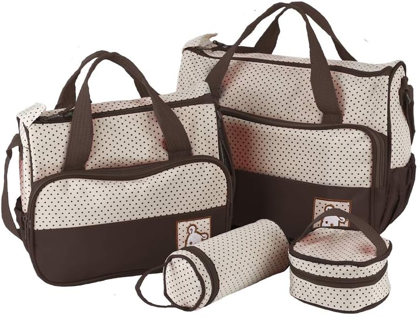 Baby Wickeltaschen-Set Multifunktions-Wickeltasche Komfort Baby Mama Set 5-teilig grosses Fassungsve