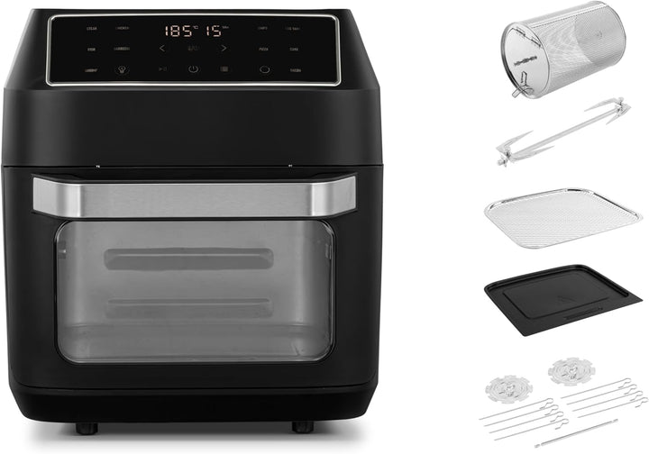 Heissluftfritteuse 12 Liter, Multifunktions Mini Backofen, 10 in 1 Heissluftfritteuse mit digitalen