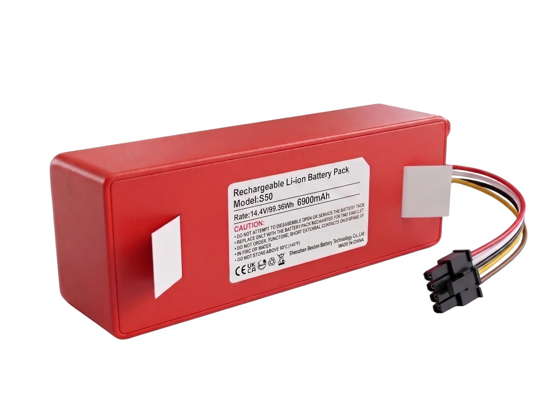 14,4V 6900mAh Akku Kompatibel mit Xiaomi Roborock S7 S5 S5 Max S50 S51 S502-00 S6 S6 MaxV S7 Q7 Max