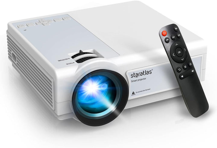 Staratlas, 5G WiFi Bluetooth Beamer Full HD,12000 Lumen Native 1080P, 4K Heimkino Video Beamer 300''
