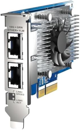 Qnap QXG-10G2T-X710 PCIe Gen 3 10GbE Netzwerk-Erweiterungskarte, blau