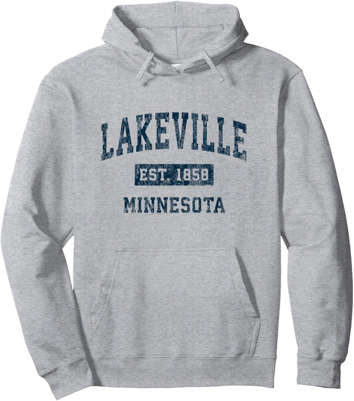 Lakeville Minnesota MN Vintage-Sportdesign, Marineblau Pullover Hoodie