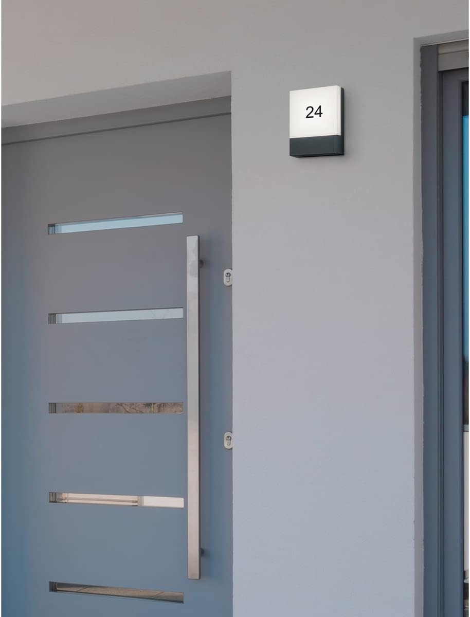 Trio Leuchten LED Aussen Wandleuchte 227760142 Pecos, Aluminium anthrazit, 6 Watt LED N.a., N.a.
