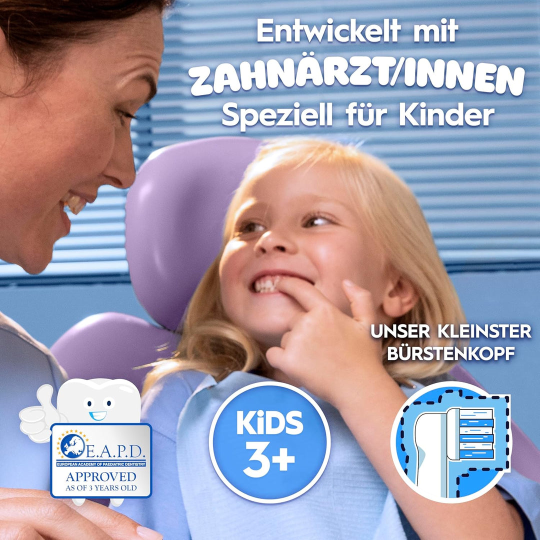 Oral-B Kids Frozen Aufsteckbürsten für elektrische Zahnbürste, 8 Stück, extra weiche Borsten, Zahnbü