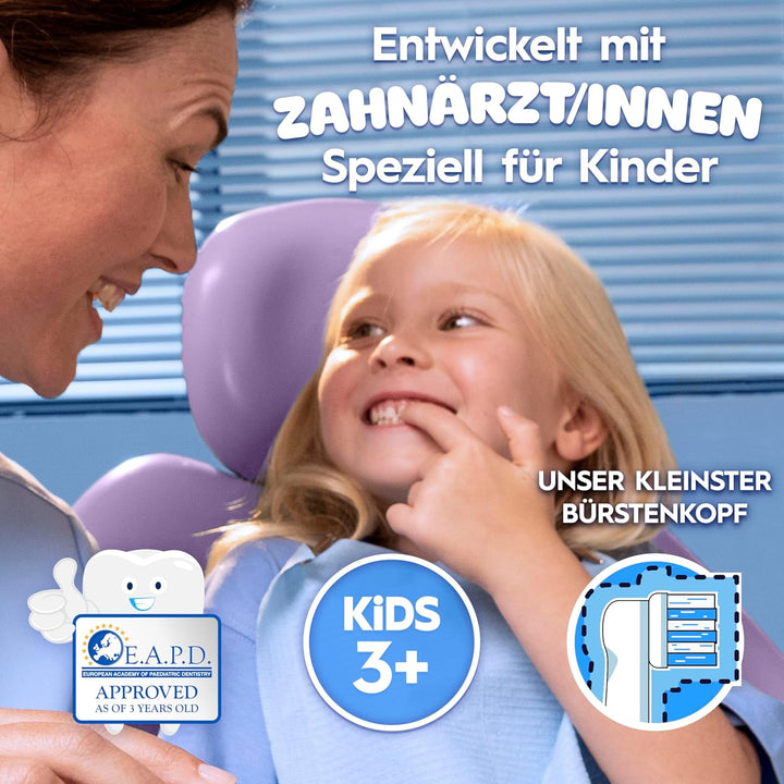 Oral-B Kids Frozen Aufsteckbürsten für elektrische Zahnbürste, 8 Stück, extra weiche Borsten, Zahnbü