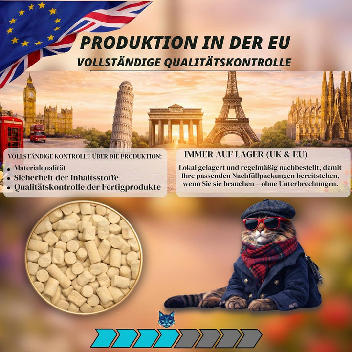 ZeoDeo - Natürliche Zeolith-Katzenstreu-Pellets für Zweischicht-Katzenstreu-Systeme, 4 Pfund oder 1,