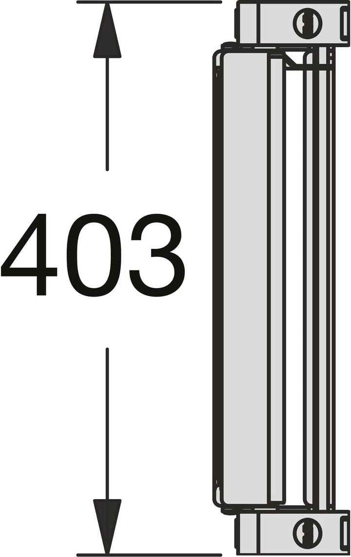 Hailo STEPFIX Leiter 4410001Trittleiter Tritt Klappleiter Schwarz 2stufig