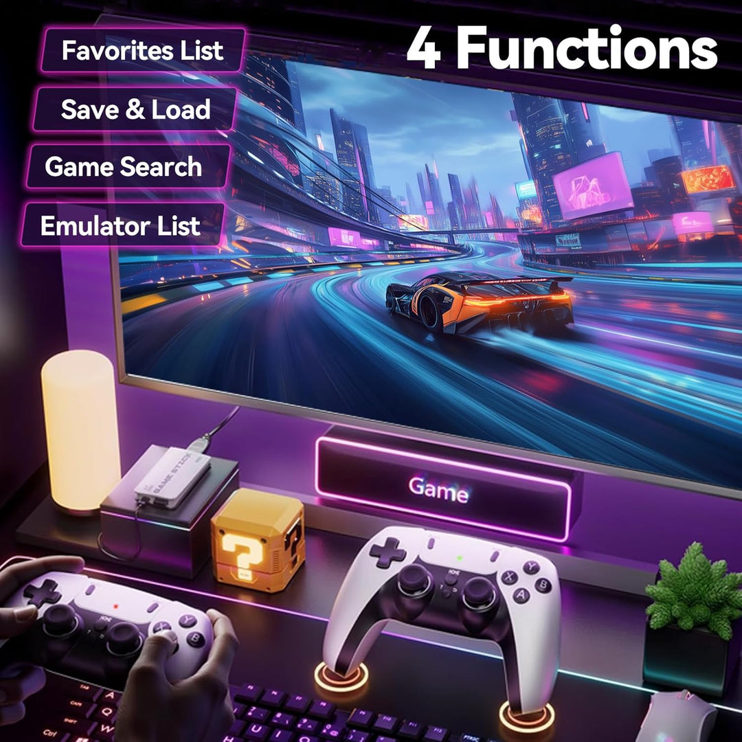 Retro-Spielkonsole 2026, 4K HDMI mit über 40.000 Spielen, 23 Emulatoren, Plug-and-Play, Dual-2,4-GHz