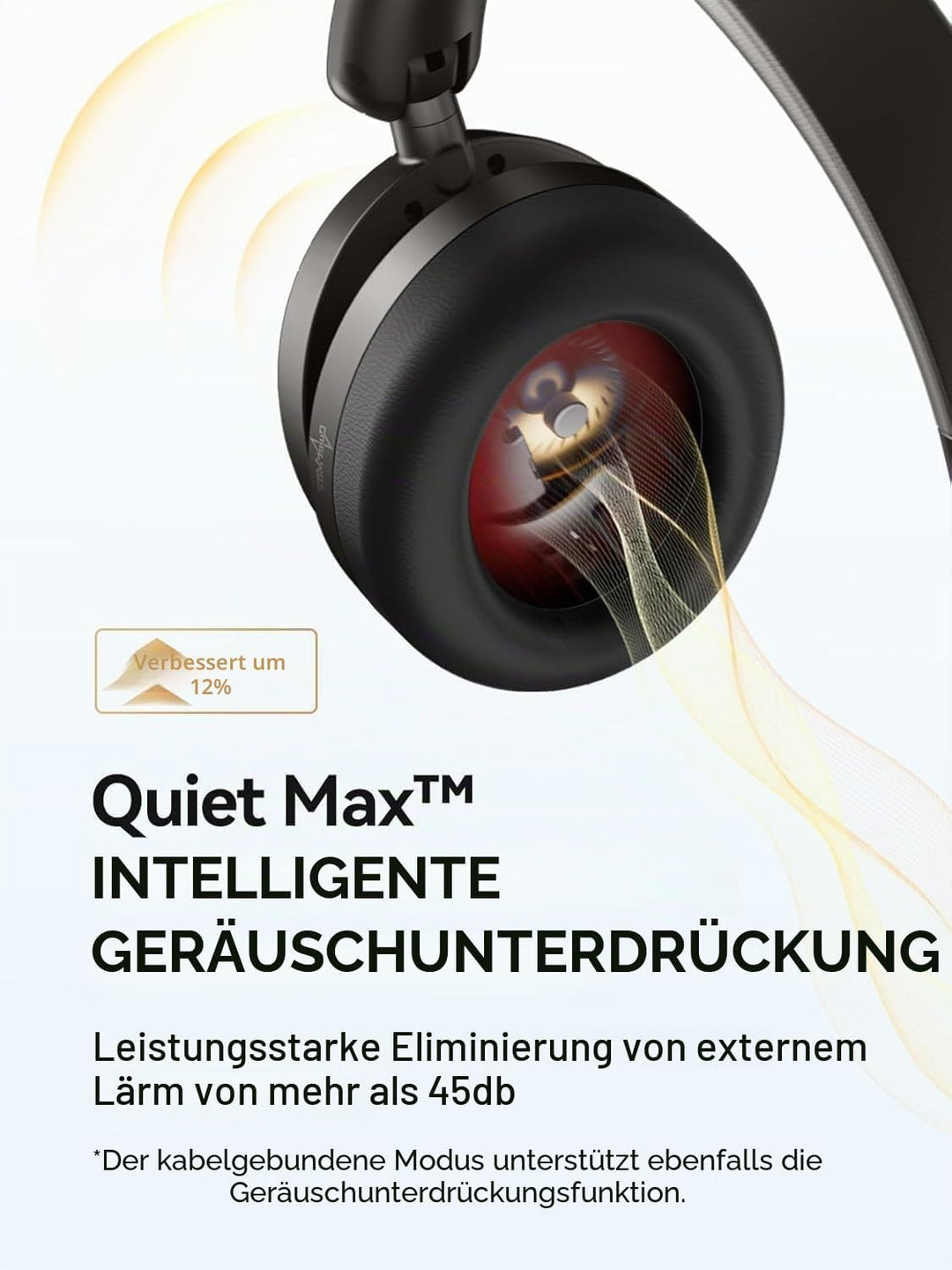 1MORE SonoFlow Pro Over-Ear Kopfhörer Kabellos, LDAC Hi-Res Wireless Audio, Active Noise Cancelling,