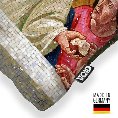VOID Abendmahl Jesus Kissenbezug 80x80 Kissenhülle Polyester Zierkissen Couchkissen Ostern Osterdeko