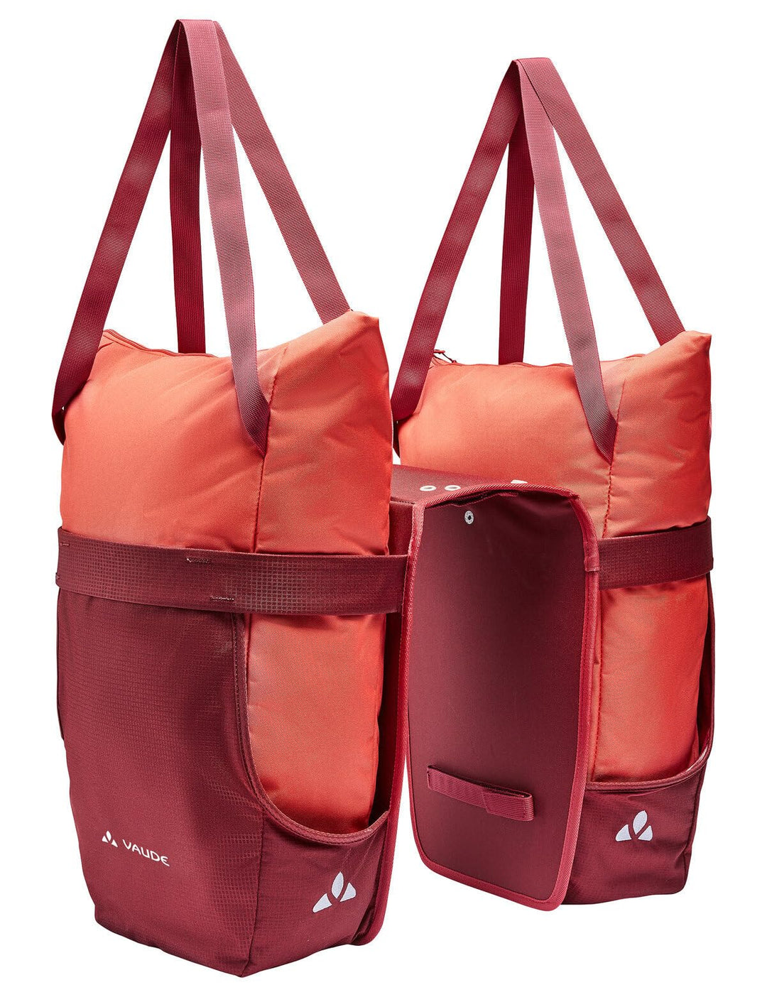 VAUDE TwinShopper - Fahrradtasche mit praktischer Shoppermöglichkeit, 44 Liter - Taschen einzeln nut