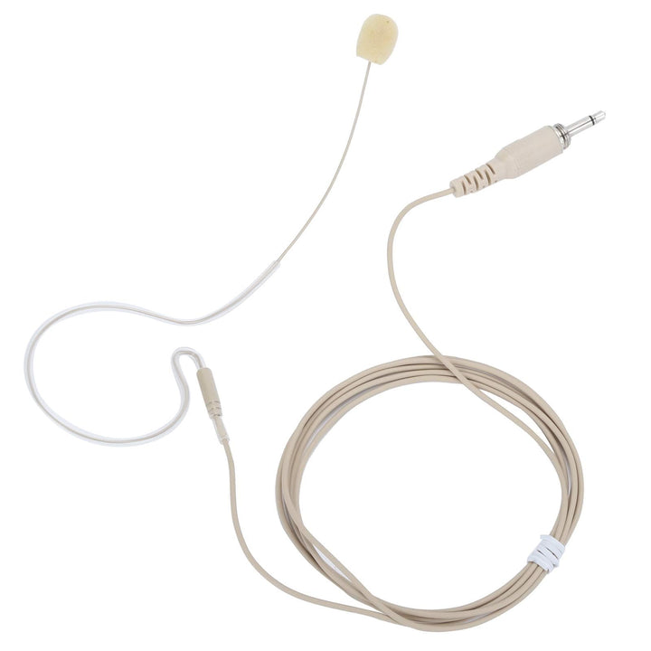 Dpofirs 3,5-mm-Jack-Single-Earhook-Mikrofon-Headset, omnidirektionales Schraubenkondensatormikrofon