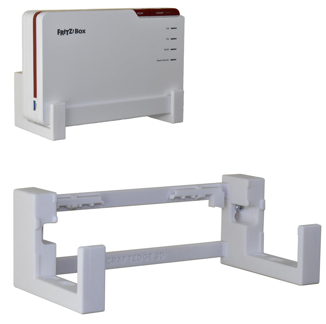 EasyClick passgenauer Wandhalter für AVM Fritz!Box 5690 Pro, auch als Deckenhalterung, sicher einras