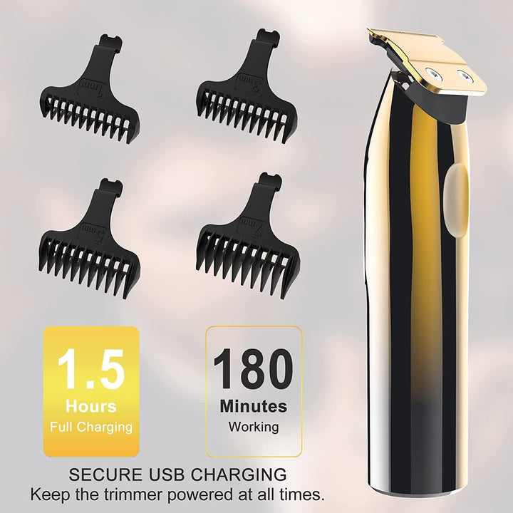 Hatteker Folienrasierer Rasierer Herren Elektrorasierer mit 3 flexiblen Klingen T-förmiger Trimmer B