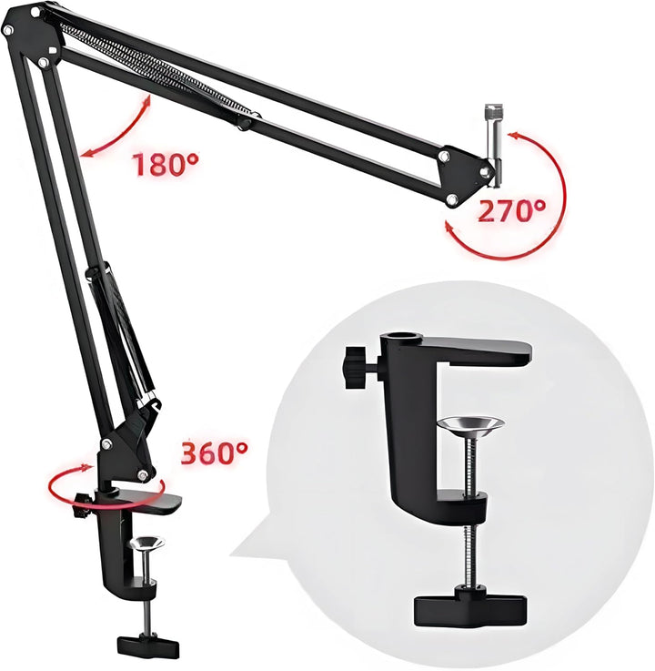 Retoo USB Mikrofon Nierenmikrofon Unidirektionales mit POP Filter Mikrofon mit Verstellbarer Griff P