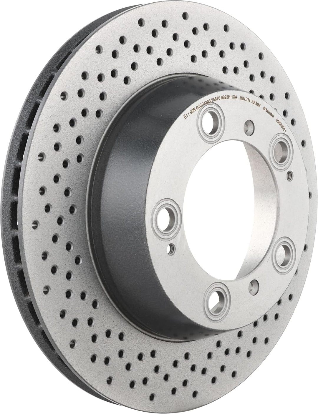 Brembo 09.8890.21 Hintere Bremsscheibe mit UV Lackierung, Anzahl 2