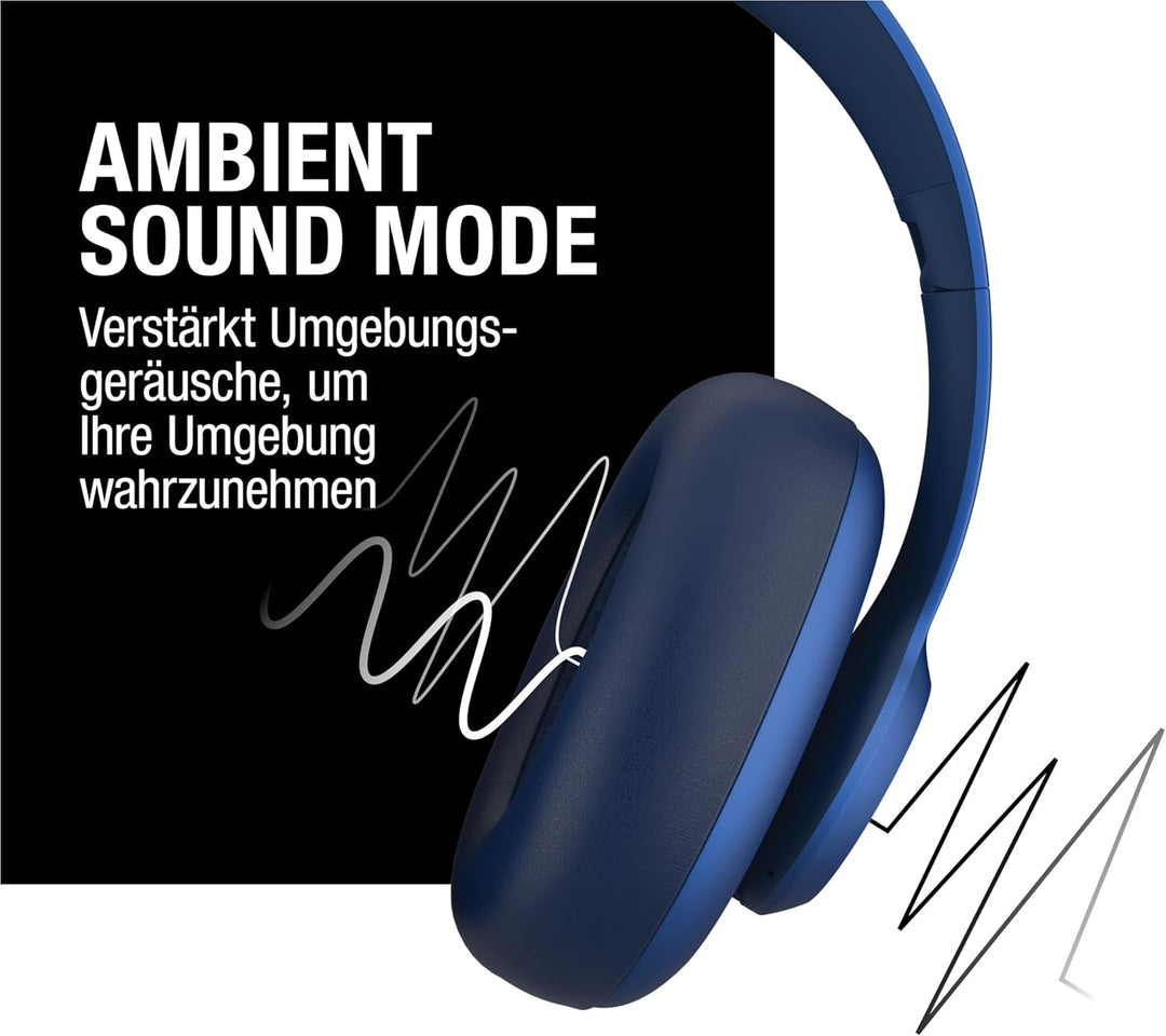 Fresh 'n Rebel Clam Ace Bluetooth Kopfhörer Over Ear mit Hybrid Active Noise Cancelling, 60 Stunden