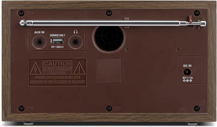 Linsar Nostalgieradio in Holz-Design, Digitales Tuning FM/DAB UKW-Radio, Drahtlose BT-Verbindung, Ei
