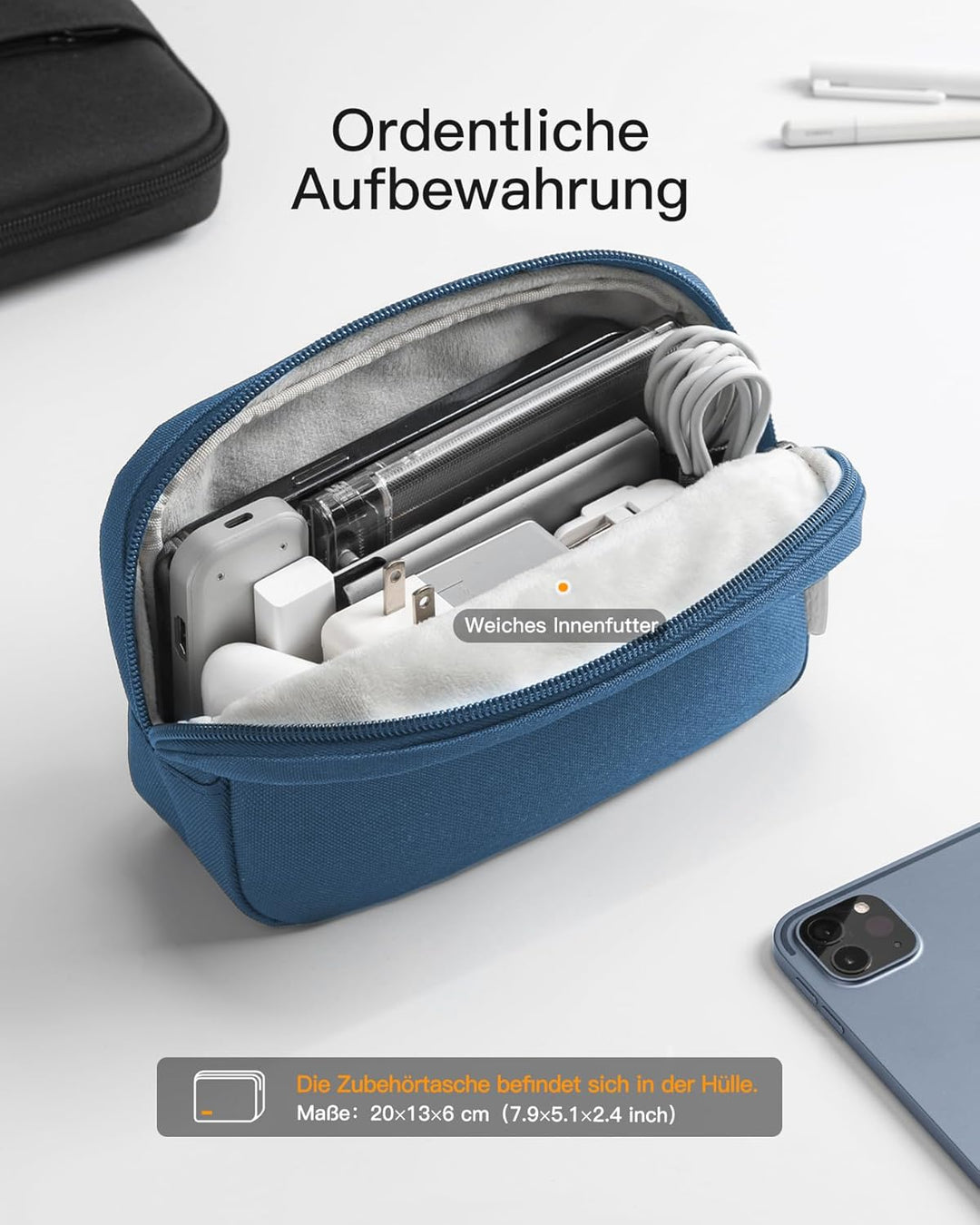 Inateck 360° Schutz Laptoptasche Hülle, Kompatibel mit 13 Zoll MacBook Air M5 2026 M4 2025, M1/M2/M3
