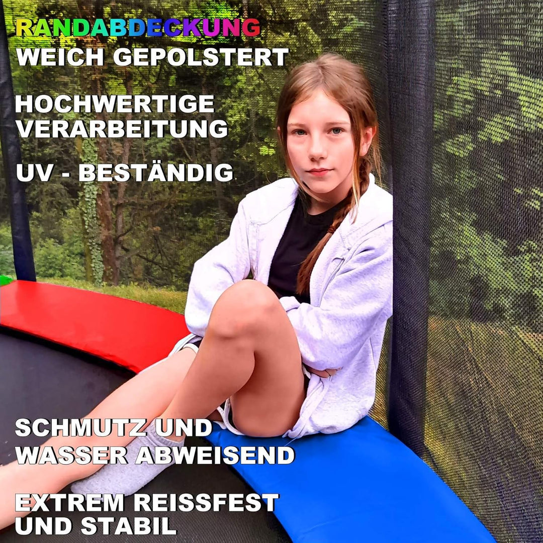 Baunsal® Trampolin Randabdeckung Ø 183 244 250 275 300 305 335 366 370 396 400 427 430 457 460 487 4
