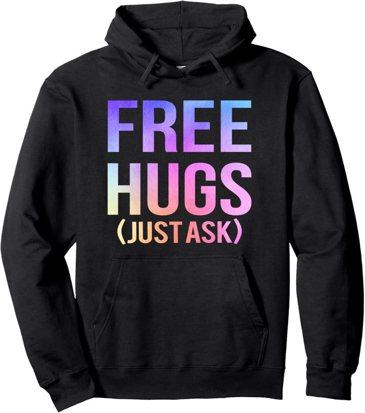 Free Hugs Just Ask Lustiger Sarkastischer Witz Familie Pullover Hoodie