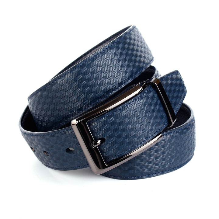 Anthoni Crown Herren Gürtel 115 Blau (Blau 080), 115 Blau (Blau 080)