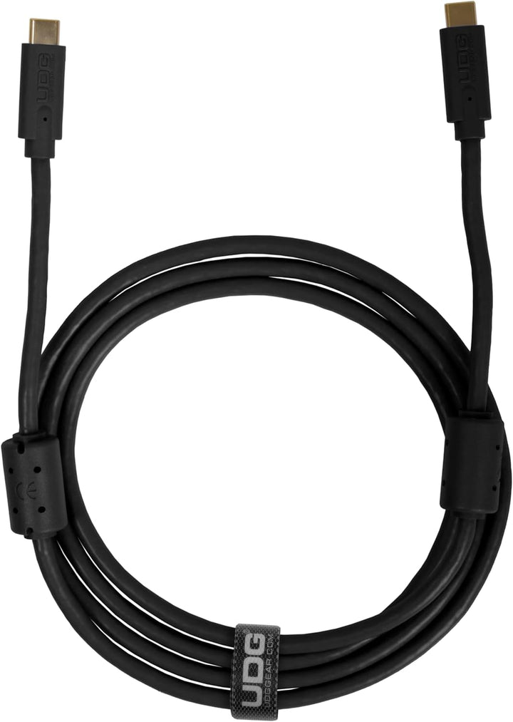 UDG Ultimate Cable USB 3.0 Type C-C Straight 1.5m (Black) (Packung mit 2)