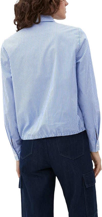 s.Oliver Damen Bluse Langarm 32 Blau, 32 Blau