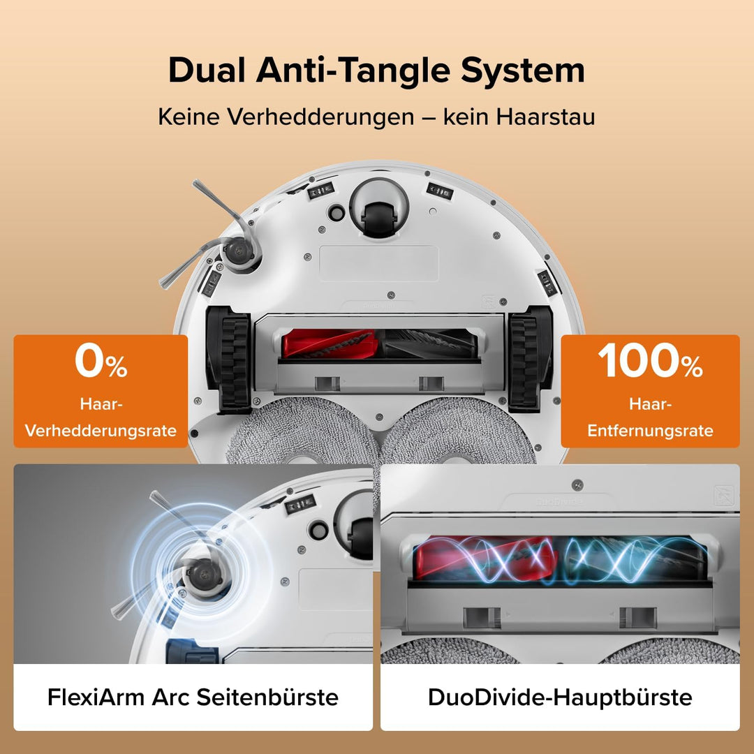 roborock Qrevo Edge 2 Set Saugroboter mit Wischfunktion&amp;Hebarem Wischmopp Setweiss, Setweiss