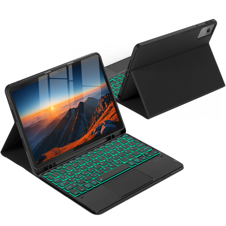 CACOE Tastatur Hülle für Lenovo Idea Tab 2025 11 Zoll (TB-336ZU TB-336FU) mit Touchpad, 7-Farbige Hi