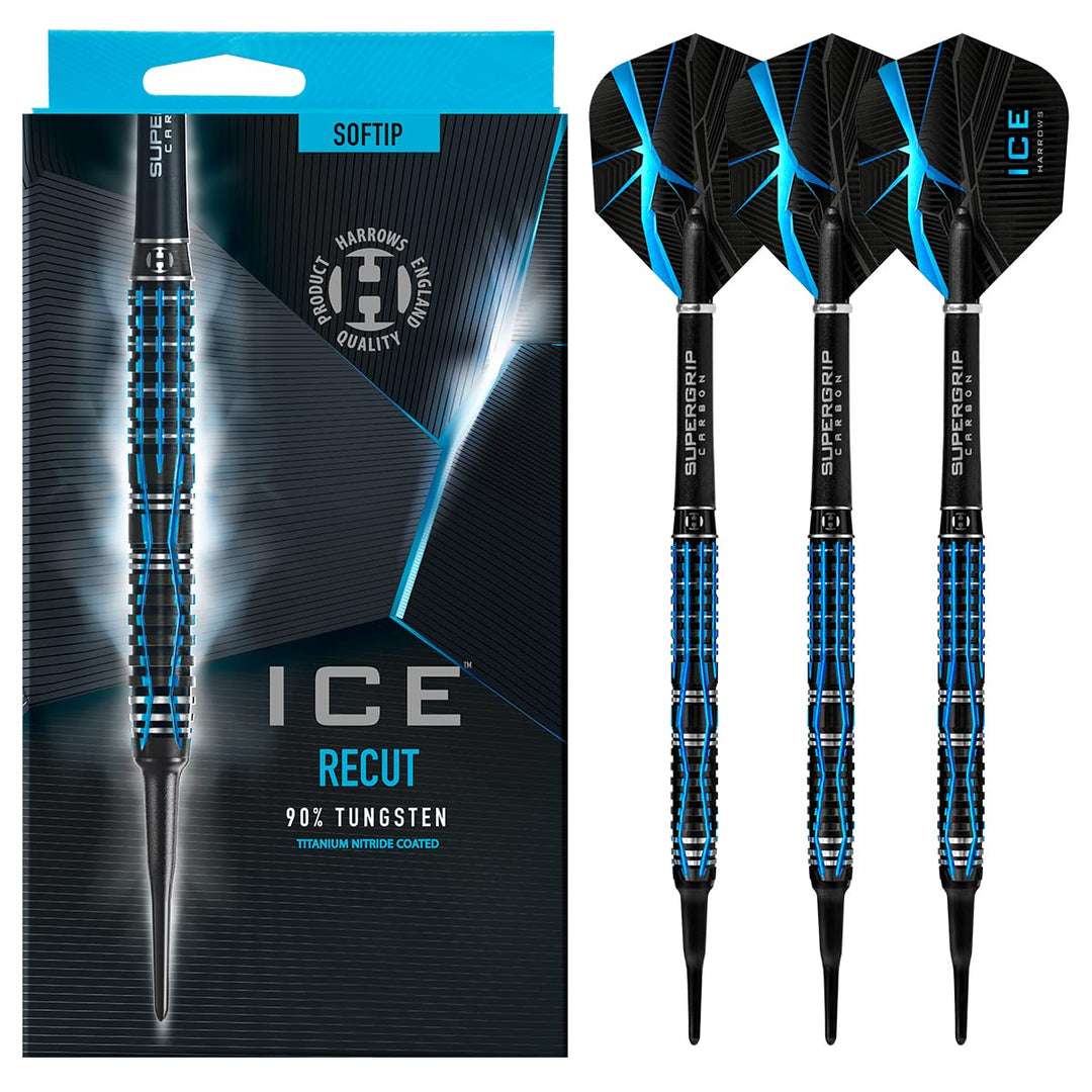 Harrows Darts Ice Recut 90% Tungsten Softdarts 21 Gramm, 21 Gramm