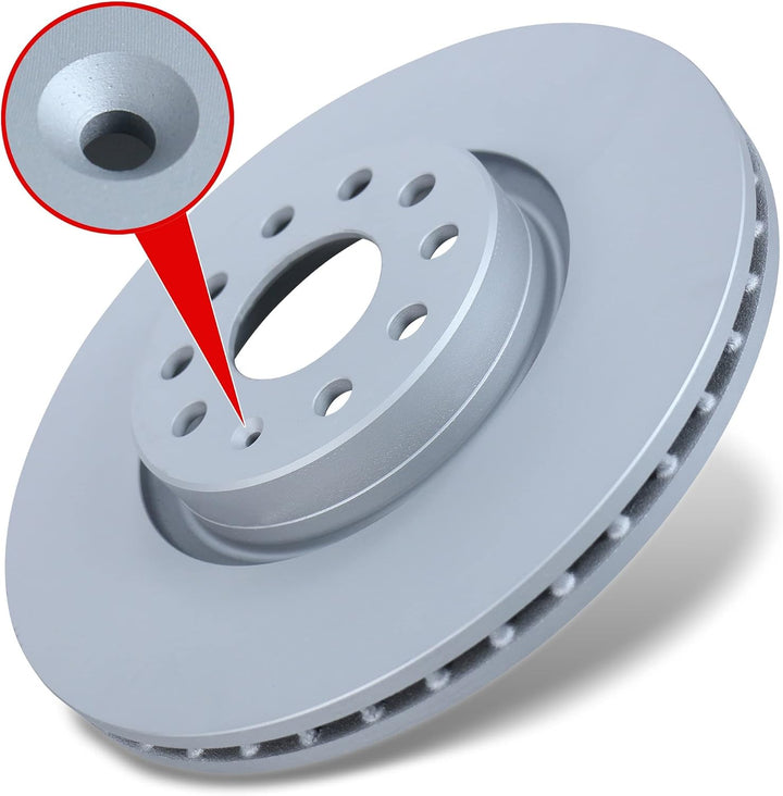 ATE Bremsenset Vorderachse inkl. Bremsscheiben vorne Ø 312 mm belüftet und Ceramic Bremsbeläge vorne