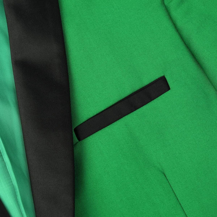 Sliktaa Herren Anzug Slim Fit Zweiteilig mit Schalkragen Hochzeit Büro Party schmale Passform Sakko