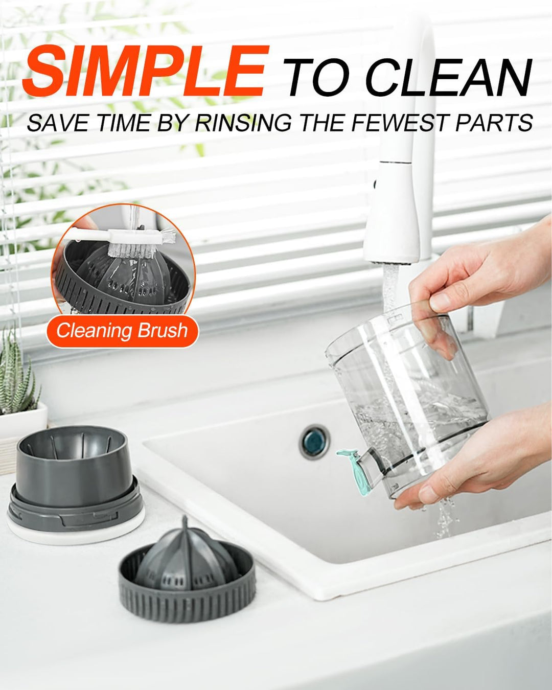 Zitronenpresse Elektrisch Orangenpresse Saftpresse Elektrisch Zitruspresse Tragbare USB-Aufladung Ju