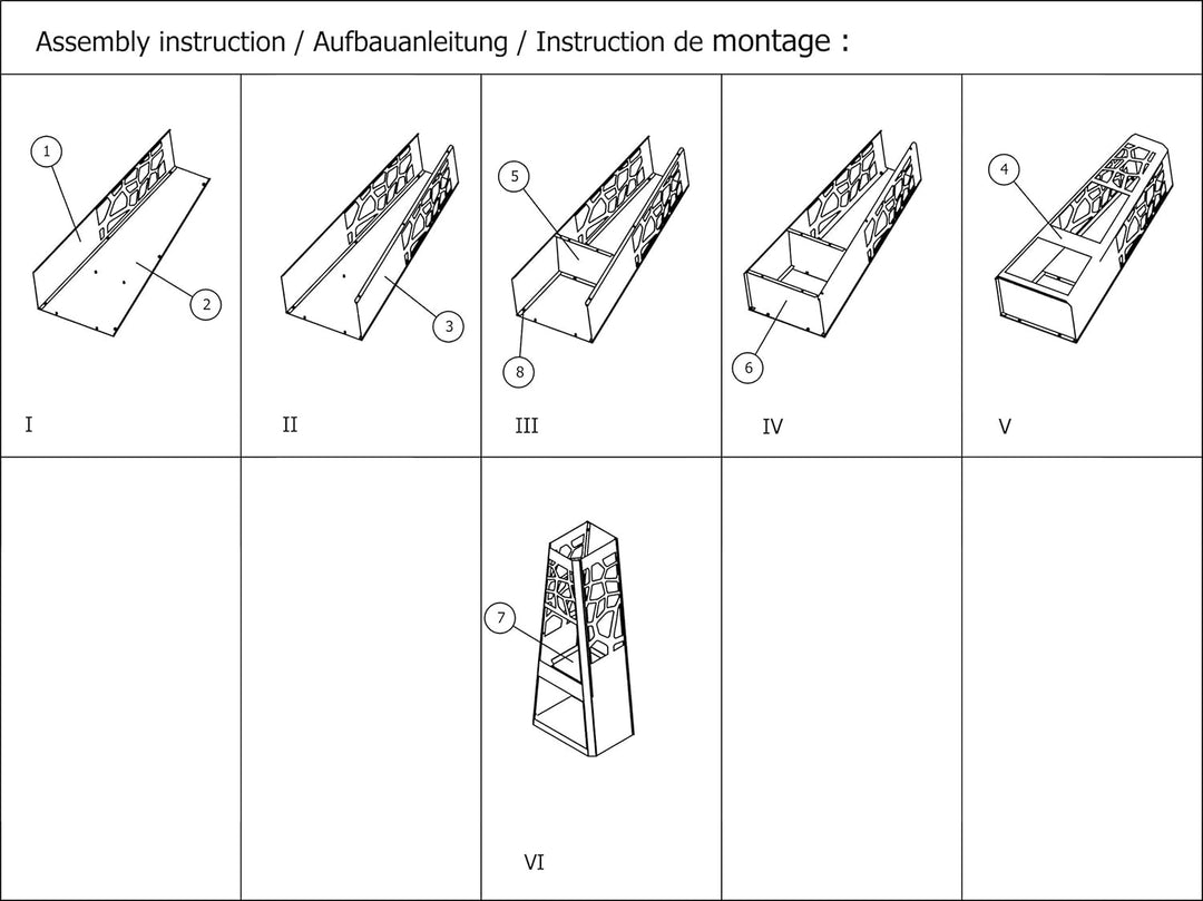 dobar® 35424 Design Metall Gartenkamin | Terrassenofen auf Stahlblech inkl. Stauraum | XL Feuerstell