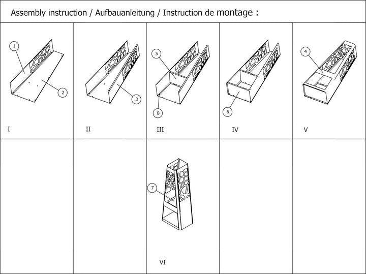 dobar® 35424 Design Metall Gartenkamin | Terrassenofen auf Stahlblech inkl. Stauraum | XL Feuerstell