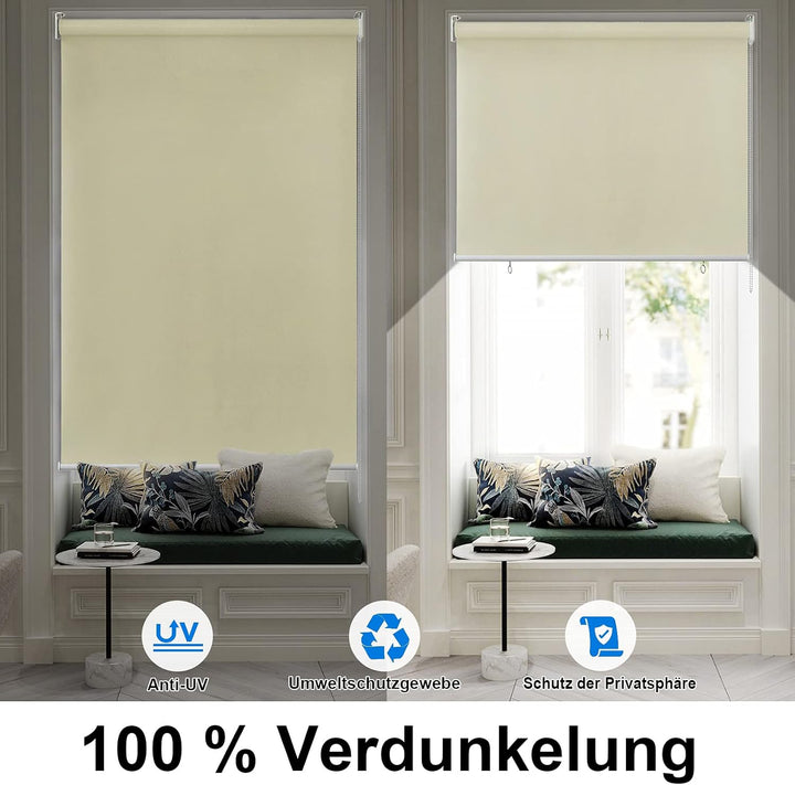 LARS360 Aussenrollo Balkon Aussenrollo Senkrechtmarkise Rollo Beschattung Balkonrollo Sichtschutzrol