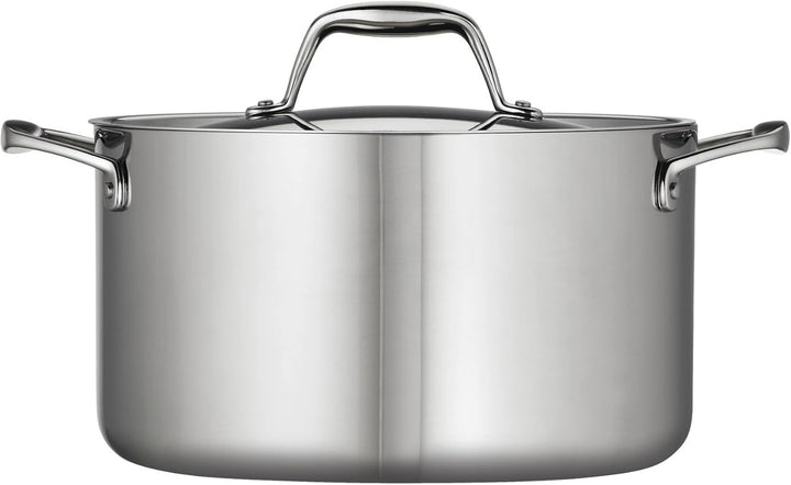 Tramontina 80116/040DS Gourmet 18/10 Stainless Steel Induction-Ready Tri-Ply Clad Covered Sauce Pot,